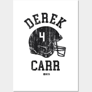Derek Carr New Orleans Helmet Font Posters and Art